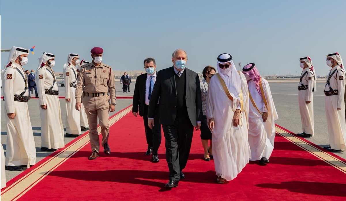 Armenian President arrives in Qatar